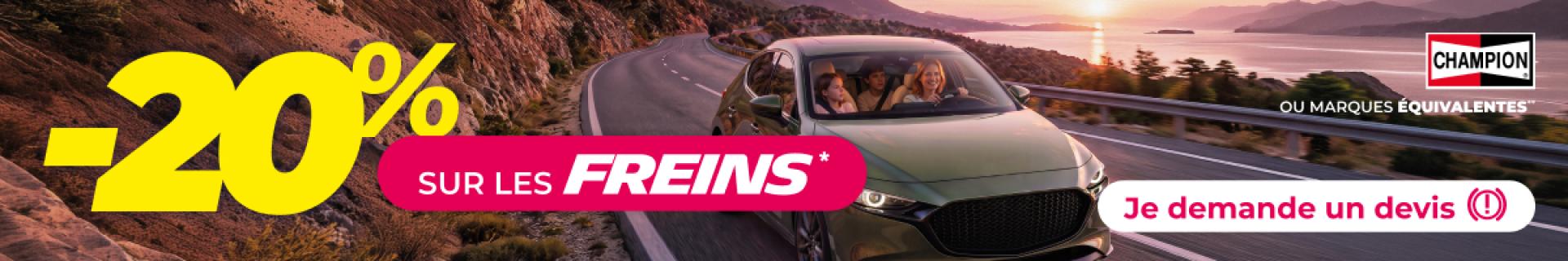 -20% sur les FREINS