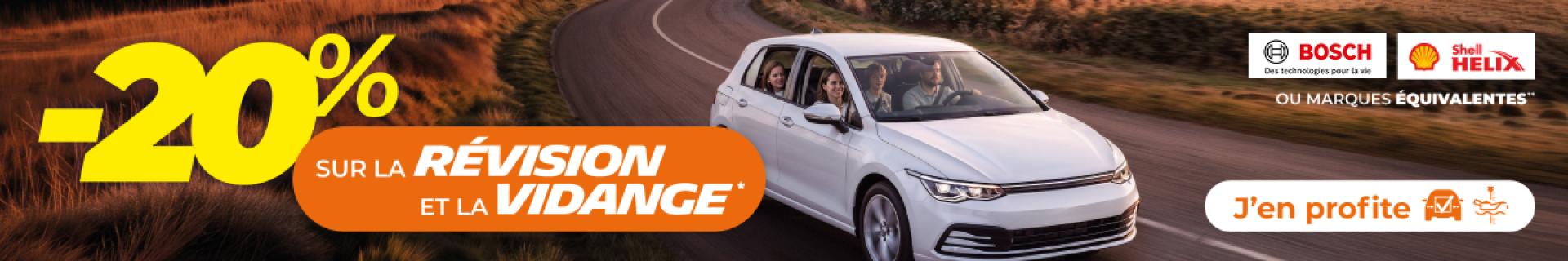 -20% sur la RÉVISION et la VIDANGE